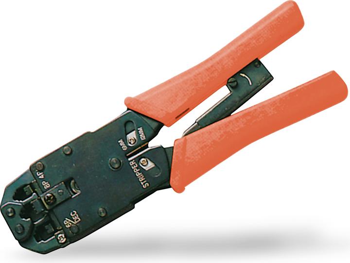 Immagine prodotto Digitus Pinze a crimpare multi modulari in metallo adatte per 4P2C 4P4C 6P4C 6P6C 8P8C con spelafili e (205 mm)