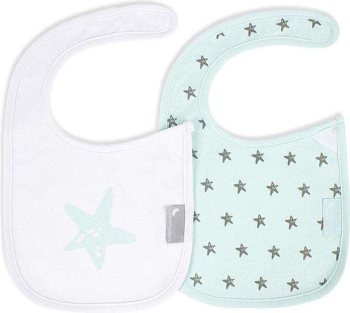 Immagine prodotto Interbaby BAVAGLINO IN VELCRO (CONFEZIONE DA 2) - 38X22 - COTONE - VERDE