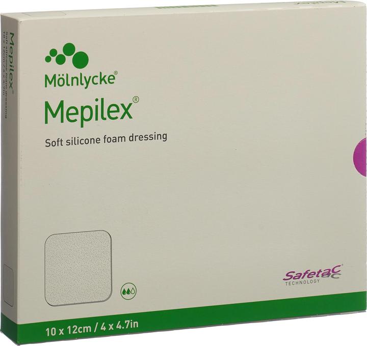 Actual product image Mepilex Foam dressing Safetac 10 x 12cm silicone, 5 pieces (5 x)