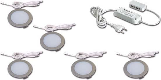 Hera 5er-Set LED-Einbauleuchte