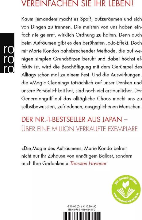 Image du produit Magic Cleaning (Allemand, Marie Kondo, 2013)