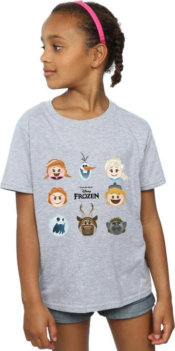 Image du produit Disney Frozen - T-shirt HEADS - Fille (128)