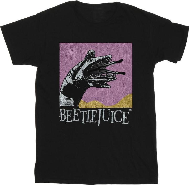 Actual product image Beetlejuice Mens Sandworm Snake Cotton T-Shirt (S)