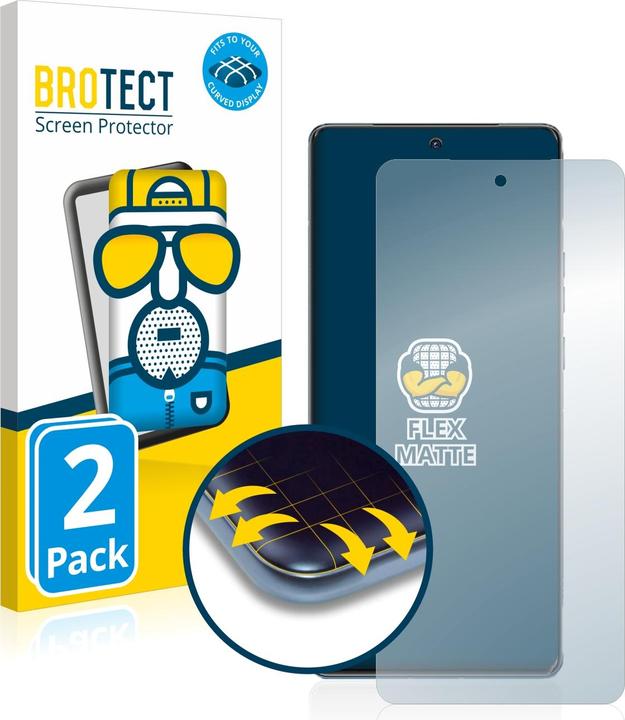 Actual product image BROTECT Full-Cover Protector Matte (2 Piece, Motorola Edge 40 Pro)