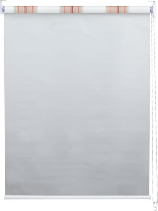 Produktbild Swisshandel24 Rollo 40x160cm weiss/rot/beige, Fensterrollo Seitenzugrollo Jalousie, Sonnenschutz Verdunkelung blic (40 x 160 cm)