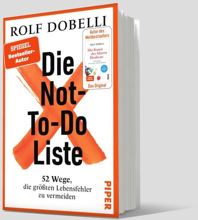 Immagine prodotto Piper Die Not-To-Do-Liste (Tedesco, Rolf Dobelli, 2024)