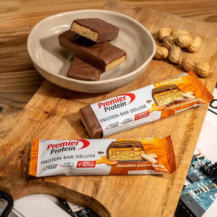 Immagine prodotto Premier Protein Barretta proteica Deluxe (Burro di arachidi, 12 pz., 600 g)