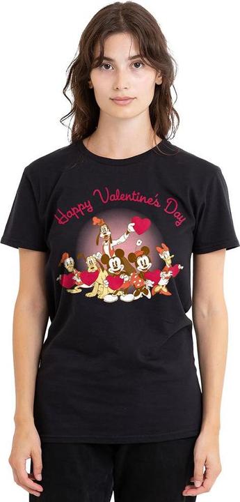 Actual product image Mickey Mouse Unisex Adult Happy Valentine's Day T-Shirt (XL)