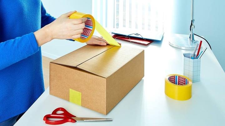 Actual product image tesa tesapack packing tape SECURE & STRONG with sealing effect (50 mm)