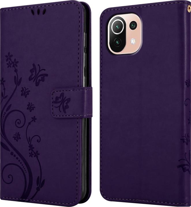 Image du produit Cadorabo Pochette Flower Book (Xiaomi Mi 11 Lite, Xiaomi Mi 11 Lite 5G)