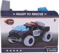 Actual product image Rapid wheels Police Car 17Cm Friction With Light And Sound