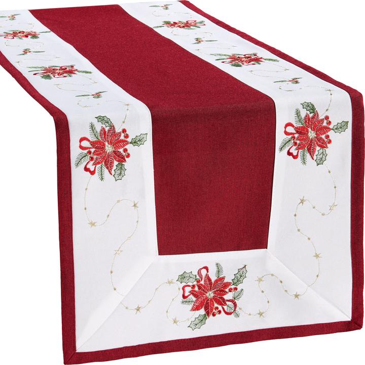 Erwin Müller Runner da tavola "Poinsettia (50 x 150 cm)