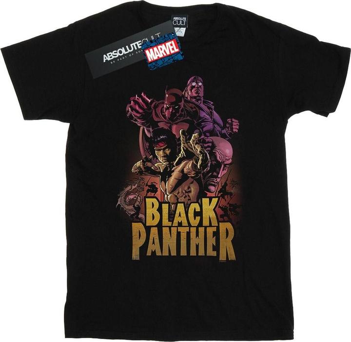 Actual product image Mens Black Panther Ninja T-Shirt (XL)