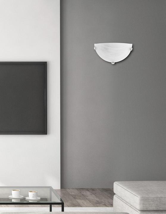 Actual product image Nova Luce GIORNO wall light E27 white 30x7.5x16cm dimmable 605803