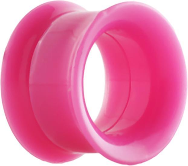 Immagine prodotto Star Piercing Tunnel svasato rosa con filettatura a vite (Acciaio chirurgico 316Senza ottone, Acrilico senza ottone)