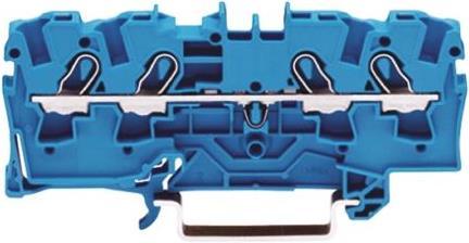 Actual product image Wago DIN rail terminal 4x4mm2 blue