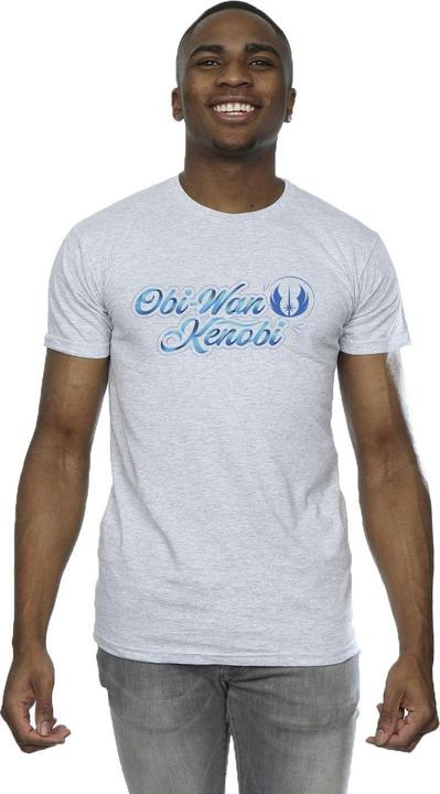 Produktbild Star Wars ObiWan Kenobi Ribbon Font TShirt (S)