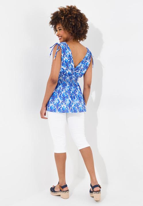 Produktbild Joe Browns Printed V-Neck Tie Shoulder Top (10)