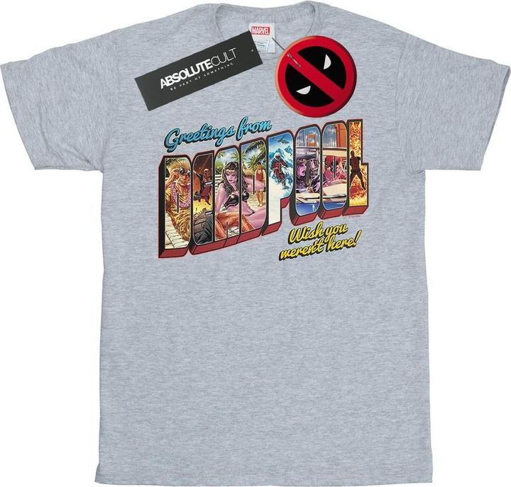 Immagine prodotto Deadpool Greetings Maglietta Ampia Donna (L)