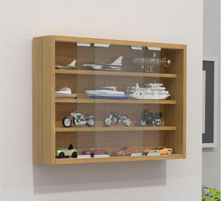 Immagine prodotto VCM Vetrina da parete in legno appesa Vetrina da collezione Deco Agisa M (57 x 10 x 40 cm)