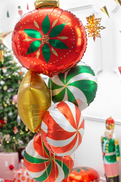 Image du produit Partydeco Ballon en aluminium - Boule de Noël (45cm)
