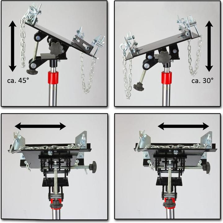 Produktbild Dema Hydraulik Motorheber Getriebeheber Faulenzer Werkstatt Heber Halter Stütze 0,5t