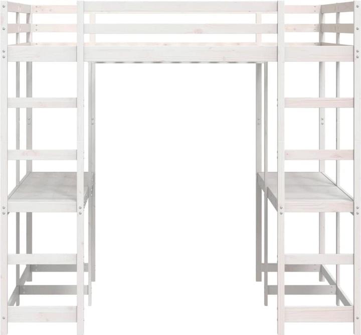 Image du produit VidaXL Lit mezzanine avec bureau & échelle (140 x 200)