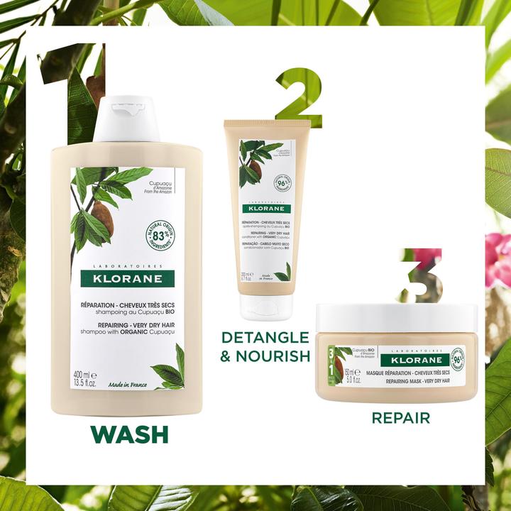 Produktbild Klorane Reparierendes Shampoo mit BIO-Cupuaçu (200 ml, Flüssiges Shampoo)