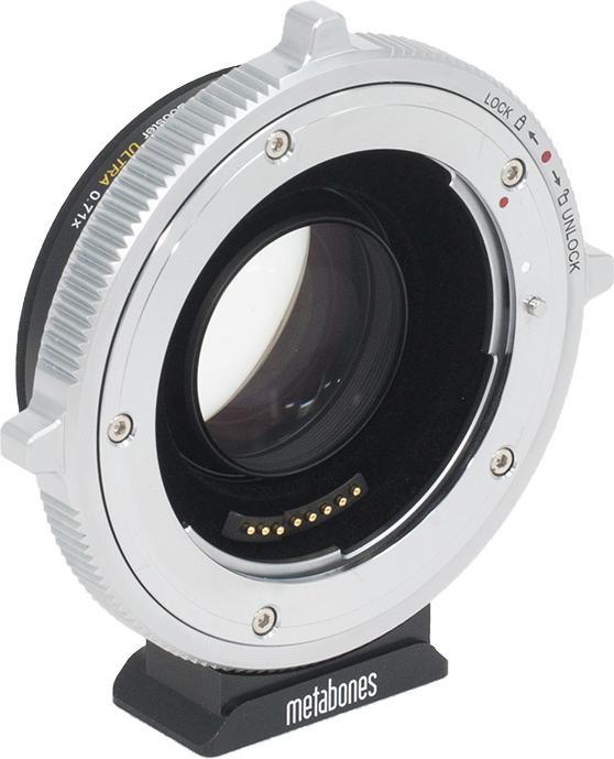 Actual product image Metabones MB SPEF-E-BT3, Canon EF, Sony E, Sort, Sølv, A9, A7RIII, A7RII, A7R, A7SII, A7S, A7II, A7