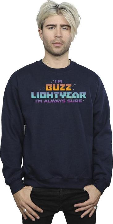 Actual product image Disney Mens Lightyear Always Sure Text Sweatshirt (XXL)