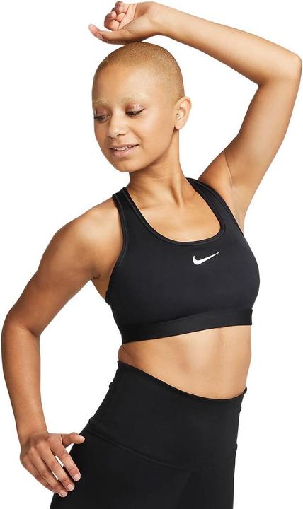 Nike Dri-Fit Swoosh Dames Me Zwart/Wit XL (XL)