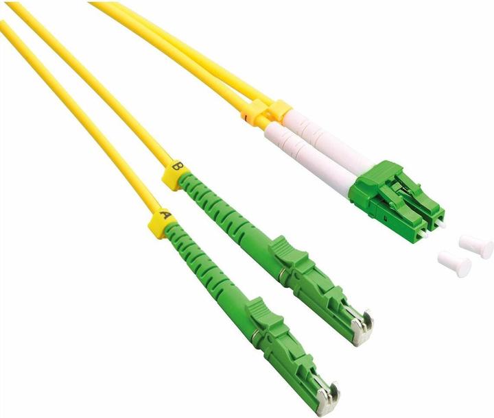 Roline LWL-Kabel duplex 9/125um LSH/LC APC Schliff LSOH gelb 2m (CAT6, 2 m)