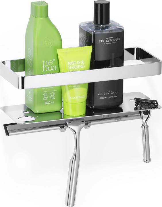 Actual product image Giese Duschkorb Newport 2 mit Glasabzieher und Halter für Rasierer