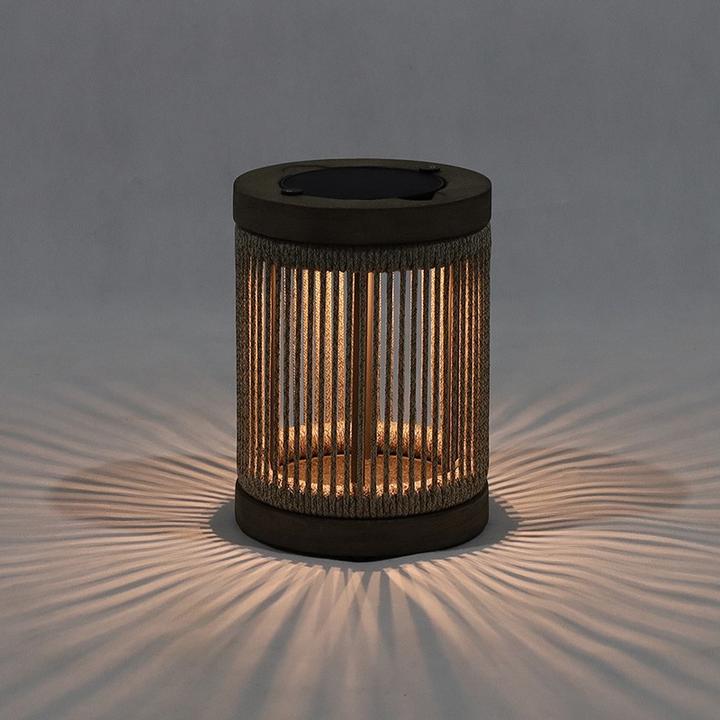 Produktbild Les Jardins Solar-Tischleuchte Rop&Strip TECK063 (200 lm, IP55)