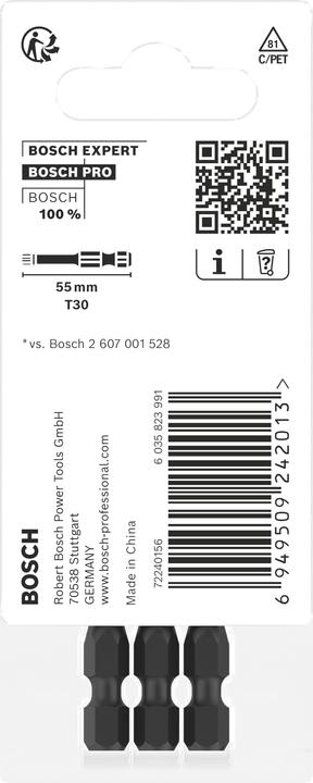 Produktbild Bosch Professional Zubehör PRO Torx Impact Bit, T40, 55 mm, 2-tlg. (T40)