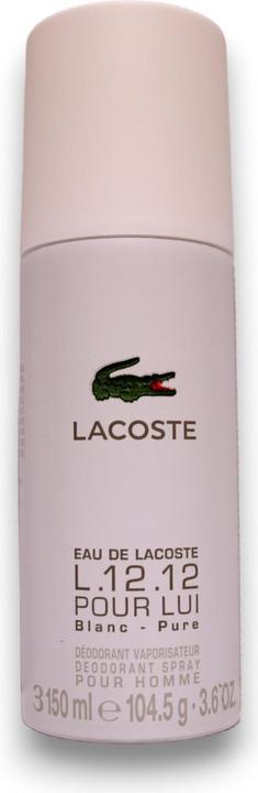 Lacoste L.12.12 Blanc Deodorant 150ml Spray (Spray, 150 ml)