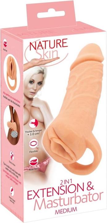 Actual product image Nature Skin 2in1 Extension + Masturbator