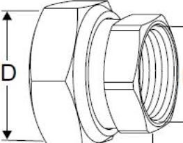 Actual product image Imi Hydronic Engineering TA G1 -G3/4 socket/sleeve - Compact-P Coupling