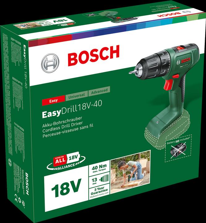 Produktbild Bosch Home & Garden EasyDrill 18V-40 (Akkubetrieb)