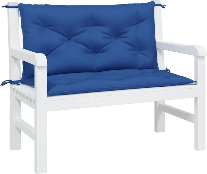 Image du produit VidaXL Coussins de banc de jardin 2 pcs. O x tissu ford (100 x 50 x 7 cm)