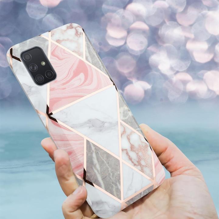 Produktbild Cadorabo IMD TPU Bunter Marmor Cover (Samsung Galaxy A71 5G)