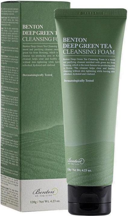 Actual product image Benton deep green tea cleansing foam (Foam, 120 ml)