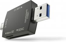 Image du produit Newell lecteur de carte mémoire Hub OTG 3en1 (USB-C, USB)