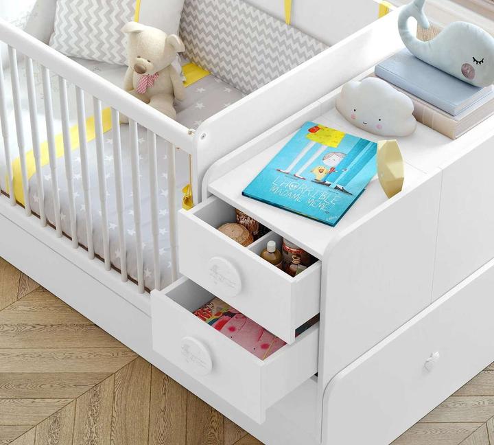Actual product image Cilek Baby Cot Baby Cotton Convertible Small (70 x 115 cm)