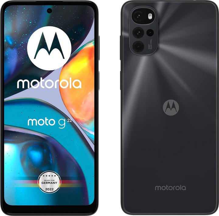 Produktbild Motorola Moto G22 (64 GB, Cosmic Black, 6.50", Dual SIM, 50 Mpx, 4G)