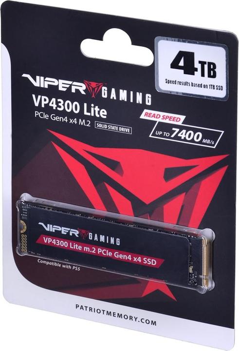 Produktbild Patriot VP4300 Lite (4000 GB, M.2 2280)