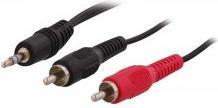 Produktbild T'nB CÂBLE AUDIO JACK 3,5MM VERS 2X RCA 1,2M M/M (NOIR)