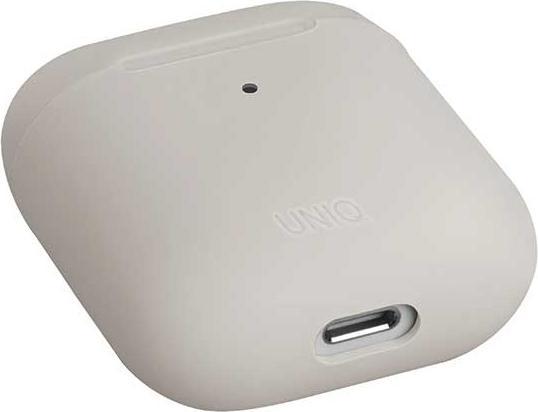 Produktbild Uniq etui Lino AirPods 1/2 gen. Silicone beżowy/beige ivory