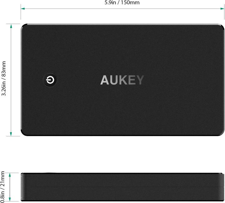 Actual product image Aukey Pb-T10 (20000 mAh, 74 Wh)