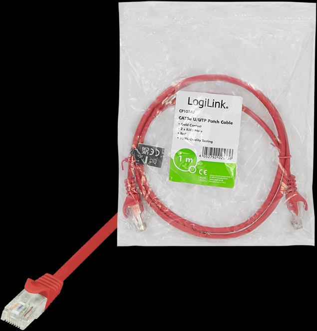 Actual product image LogiLink Network cable (U/UTP, CAT5e, 1 m)